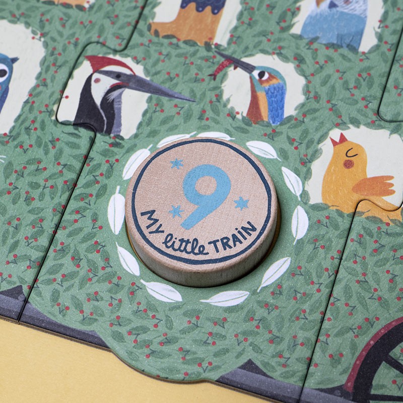 puzzle y juego de encajar de madera